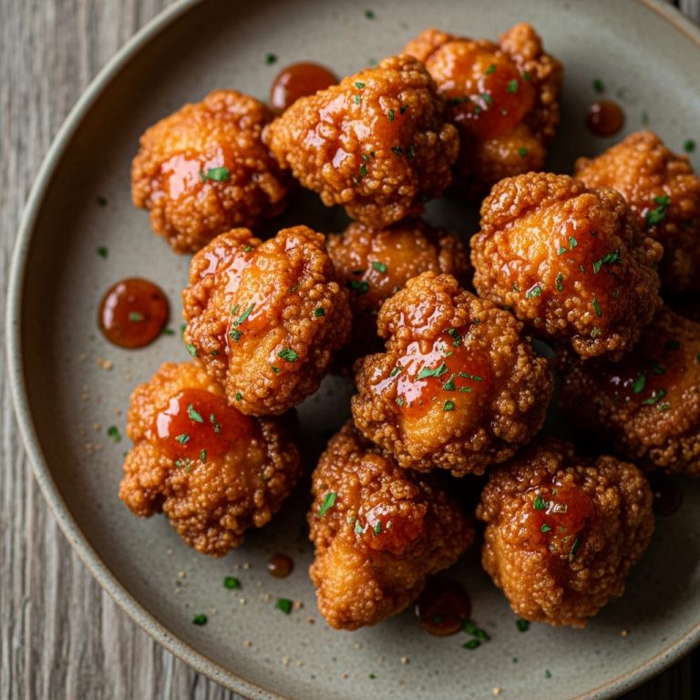 Mouthwatering Paleo Southern Fried “Chicken” Bites with Spicy Honey Glaze