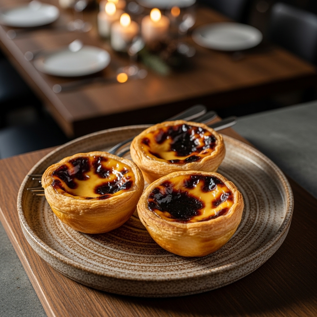 Mouthwatering Portuguese Custard Tarts with Vegan Puff Pastry (Pasteis de Nata Recipe)