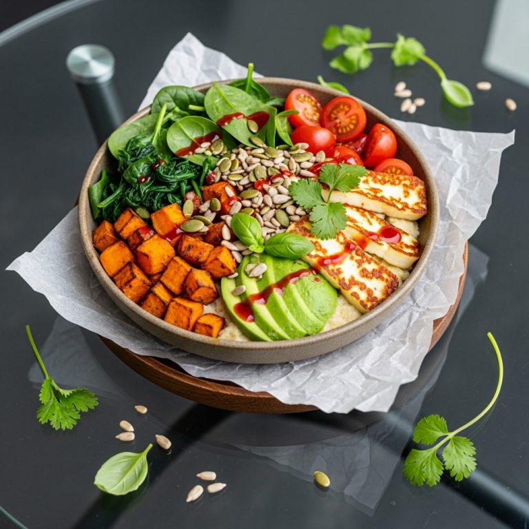 “Mouthwatering South African Vegetarian Breakfast Bowl: A Symphony of Flavors and Textures”