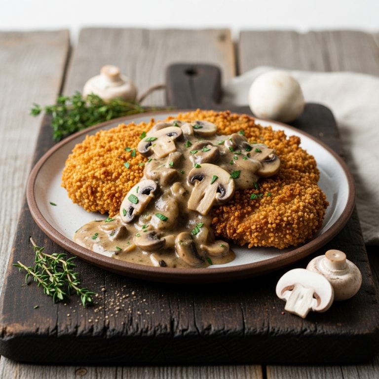 Mouthwatering Southern Paleo Chicken Fried Steak with Mushroom Gravy