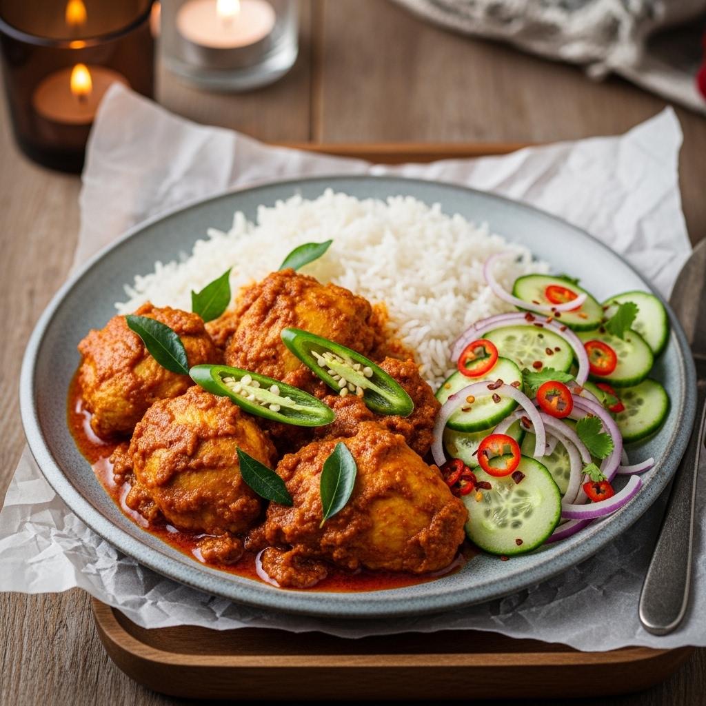 Mouthwatering Sri Lankan Gluten-Free Dinner: Coconut Rice & Fish Curry