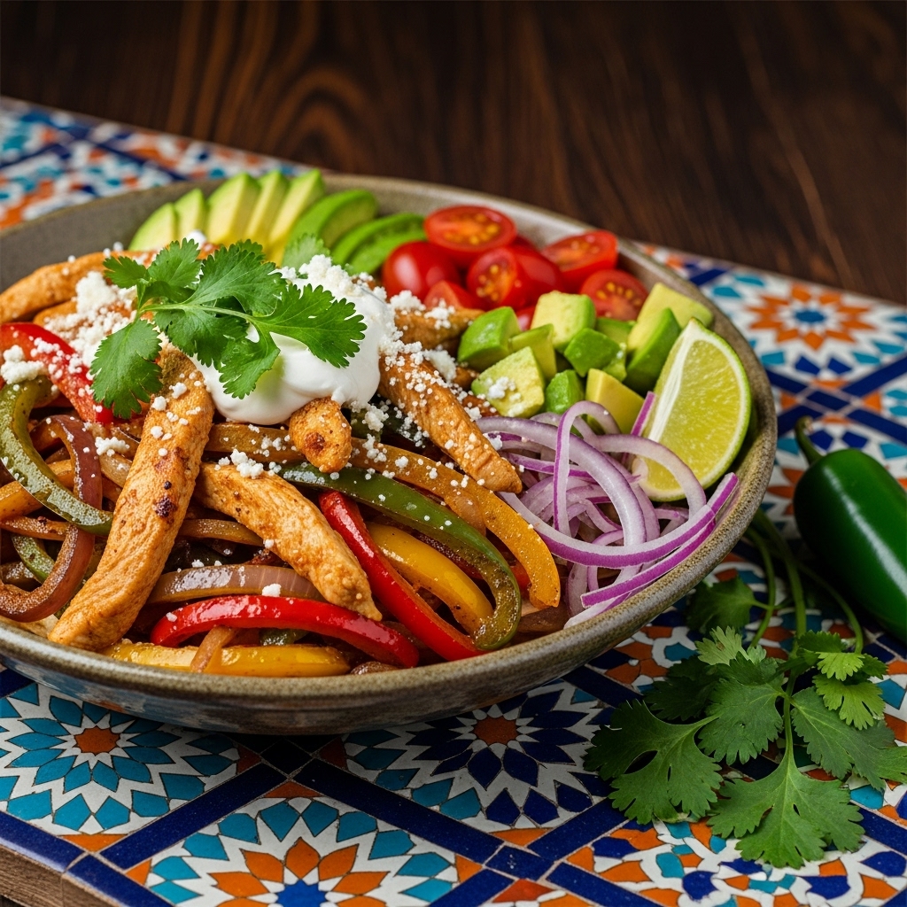 Mouthwatering Tex-Mex Chicken Fajita Bowl: A Sensory Feast for Your Taste Buds