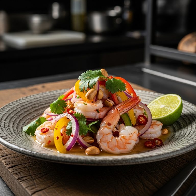 “Mouthwatering Thai Shrimp Ceviche: A Paleo-Friendly Snack Adventure!”