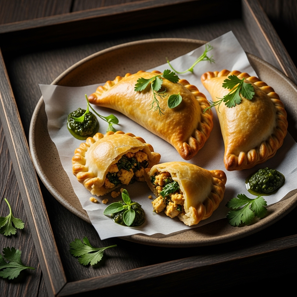 “Mouthwatering Vegan Argentinian Empanadas with Herbed Tofu Filling”