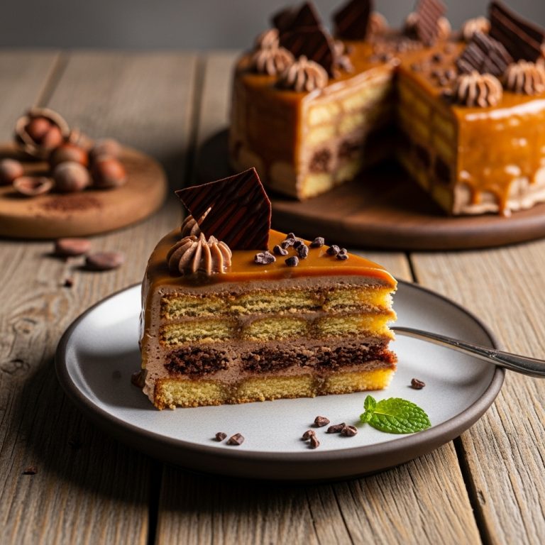 “Mouthwatering Vegan Hungarian Dessert: Traditional Dobos Torte Reinvented!”