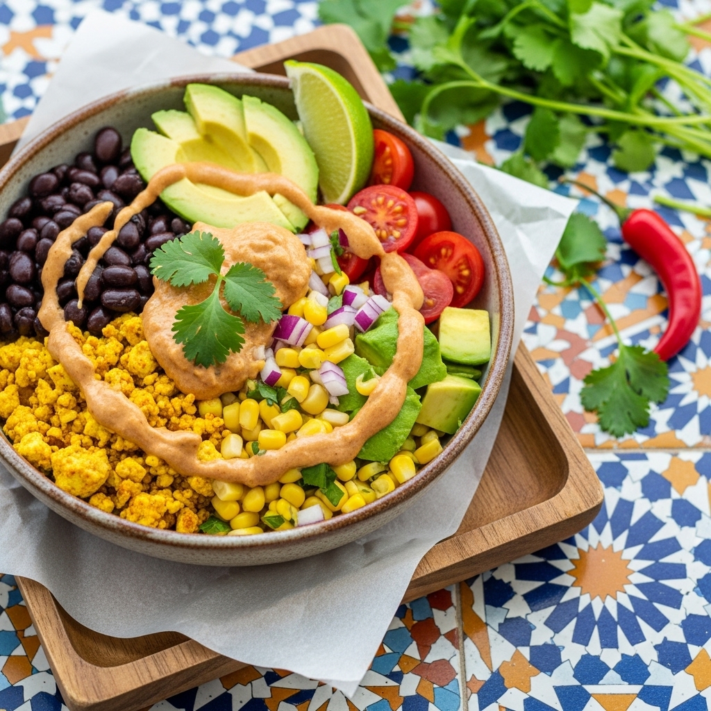 “Mouthwatering Vegan Mexican Brunch Burrito Bowl: A Flavorful Fiesta in a Bowl”