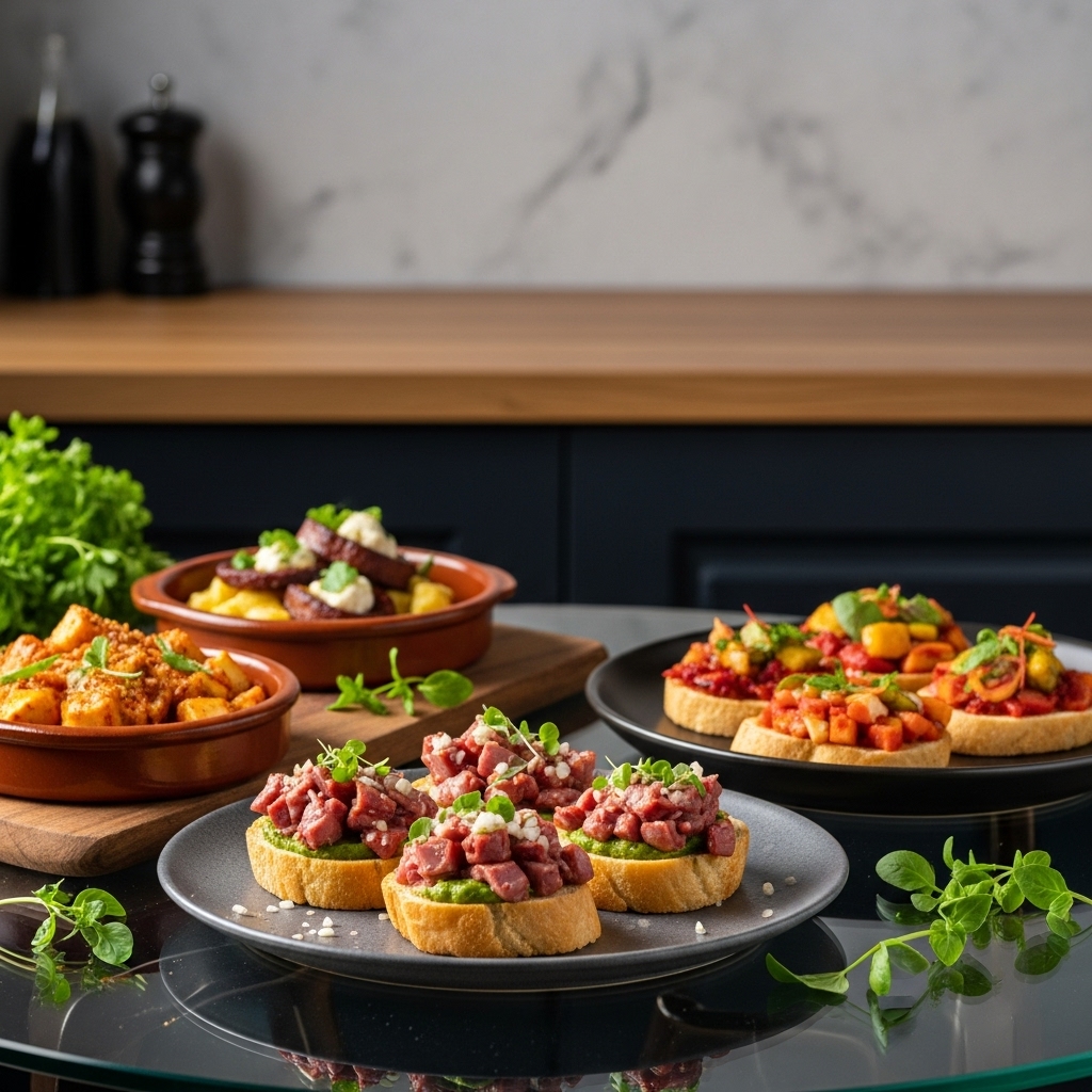 Mouthwatering Vegan Spanish Tapas Feast for Two – A Culinary Adventure in Plant-Based Delights
