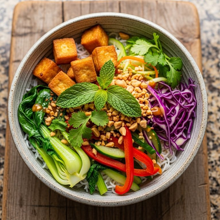 Mouthwatering Vegetarian Vietnamese Breakfast Bowl – A Sensory Feast