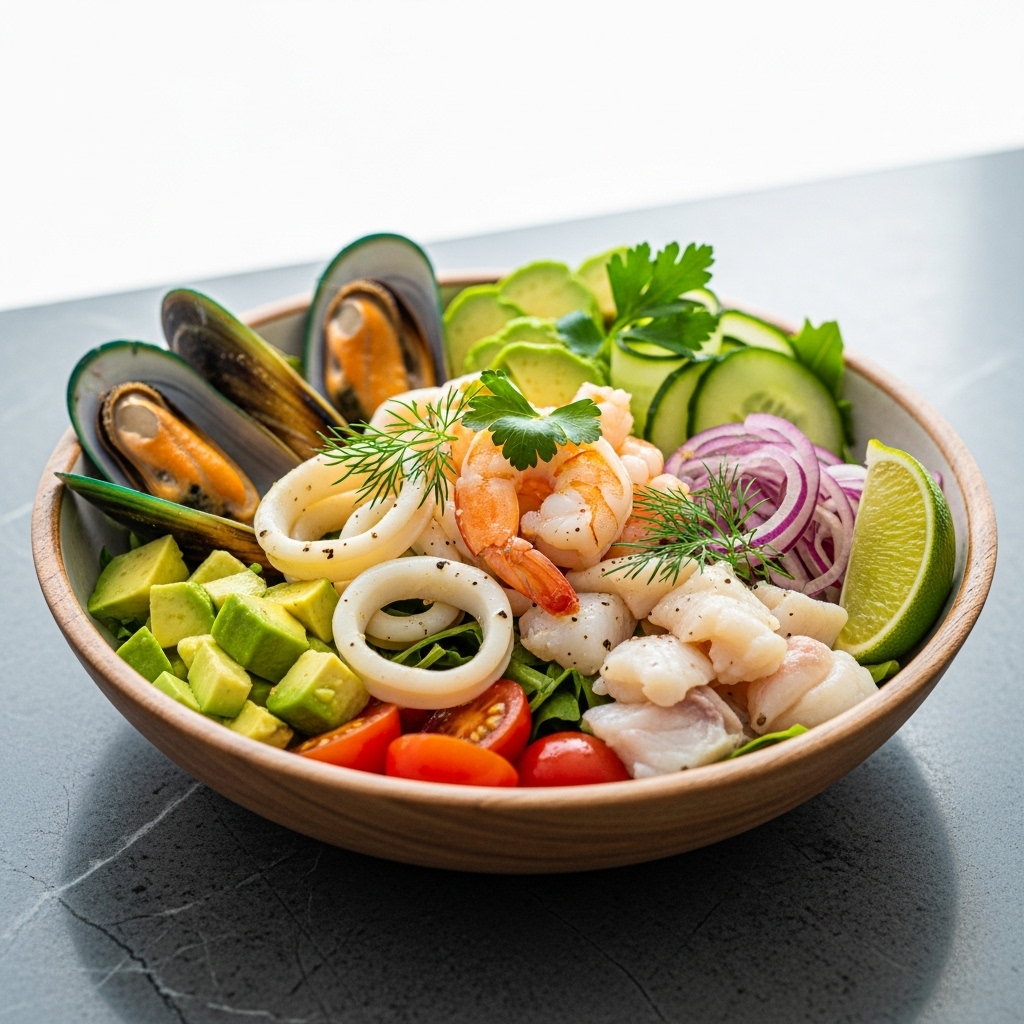 New Zealand Seafood Salad Bowl: A Fresh and Flavorful Delight