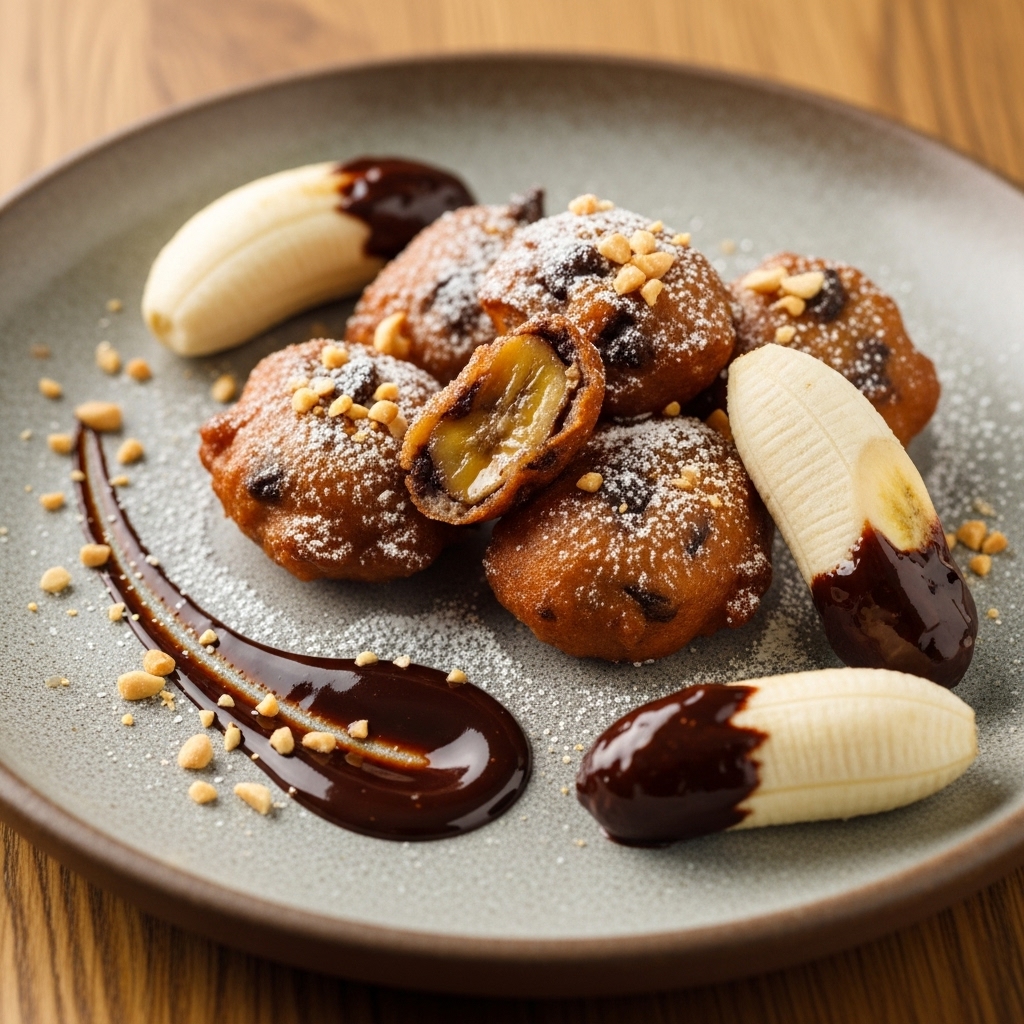 Nigerian Chocolate-Banana Fritters: A Delightful Cinematic Dessert Experience