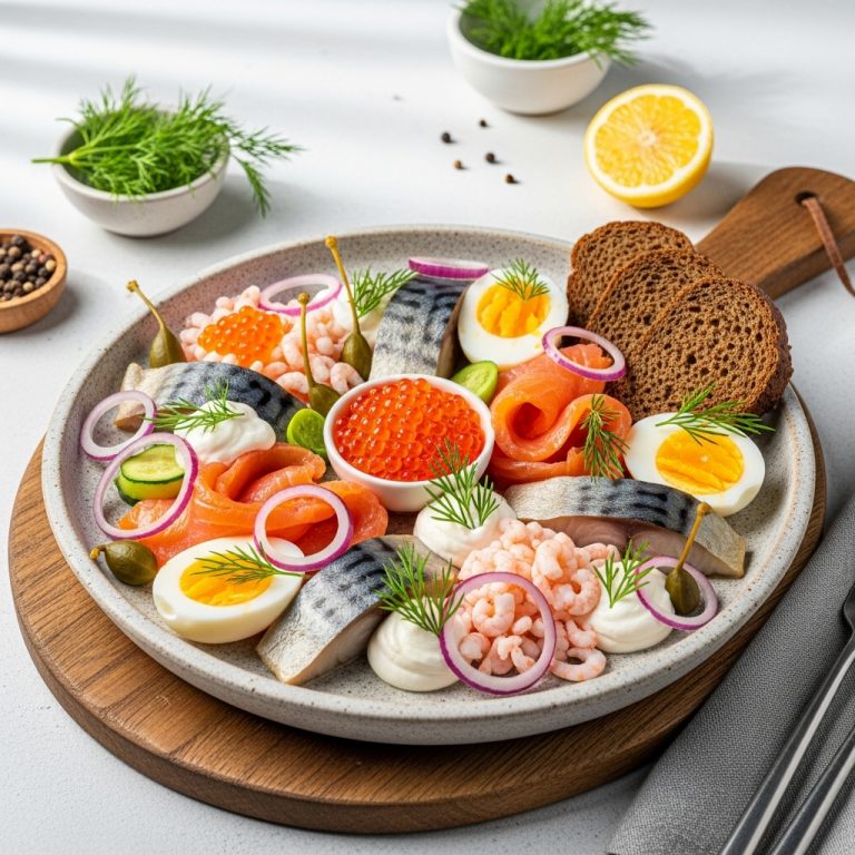 Nordic Brunch Symphony – Scandinavian Inspired Seafood Delight