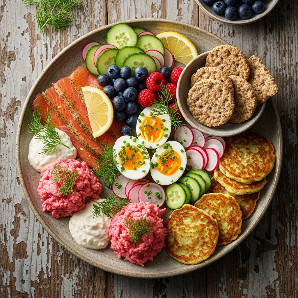 “Nordic Gluten-Free Smorgasbord: A Scrumptious Start to Your Day!”