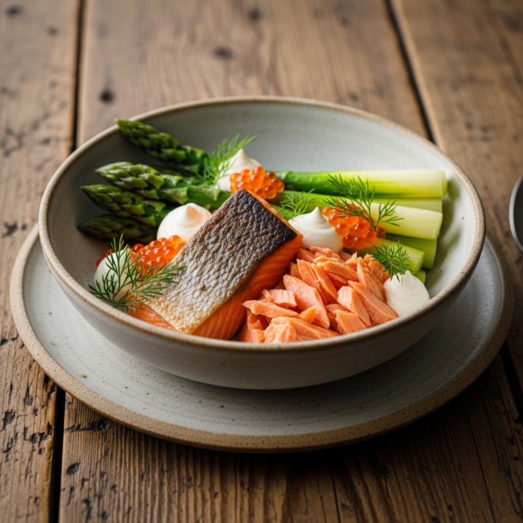 Nordic Sunrise Salmon & Asparagus Bowl