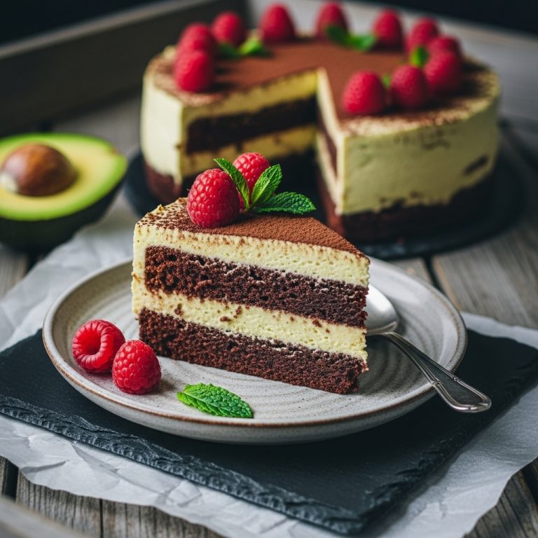 Paleo Chocolate Avocado Mousse Cake