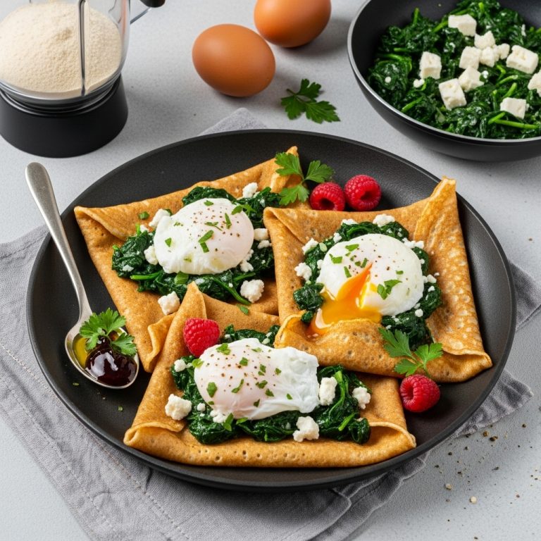 Indulgent Polish Breakfast: Smoked Kielbasa Hash with Poached Eggs and Potato Pancakes