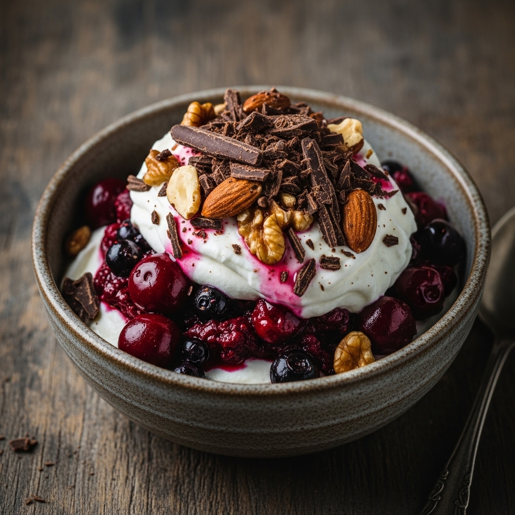 Paleo German Frozen Treat: Black Forest Sundae