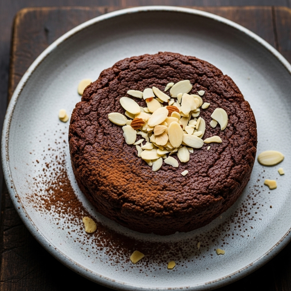 Paleo German Snack: Chocolate Almond Truffle Cake