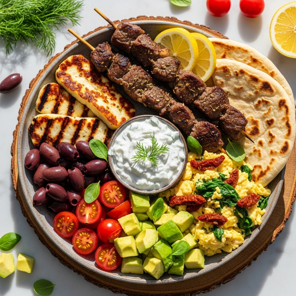 Paleo Greek Breakfast Platter: A Mouthwatering Fusion of Authentic Mediterranean Flavors and Modern Paleo Ingredients