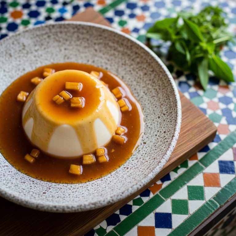Paleo Indonesian Coconut Panna Cotta with Jackfruit Caramel Sauce