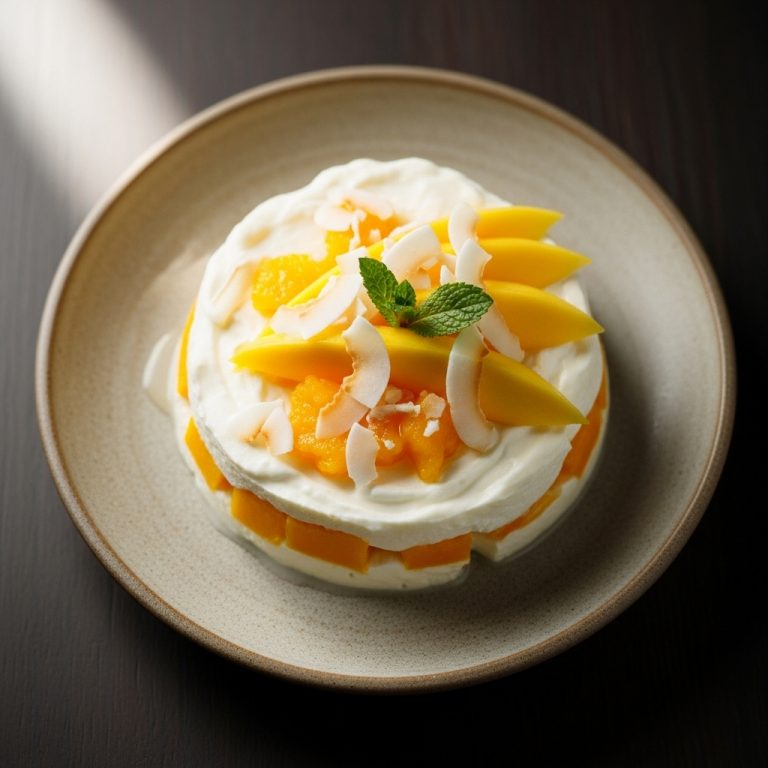 Paleo Mango Coconut Cream Pudding