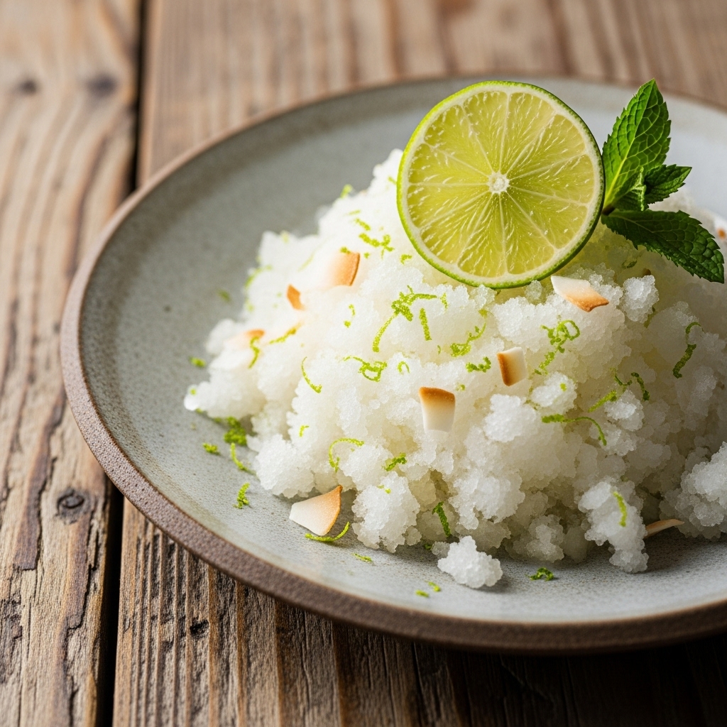 Paleo Paradise: Hawaiian Coconut Lime Granita