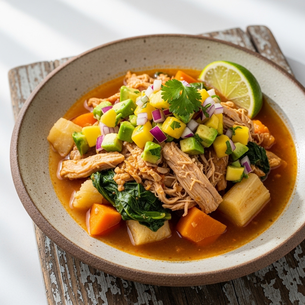 Paleo Venezuelan Brunch: Cocida de Gallina with Tropical Salsa