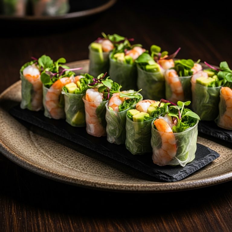 “Paleo Vietnamese Spring Rolls with Shrimp & Avocado”