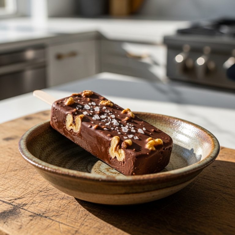 Paleta de Chocolate con Nuez y Sal de Mar