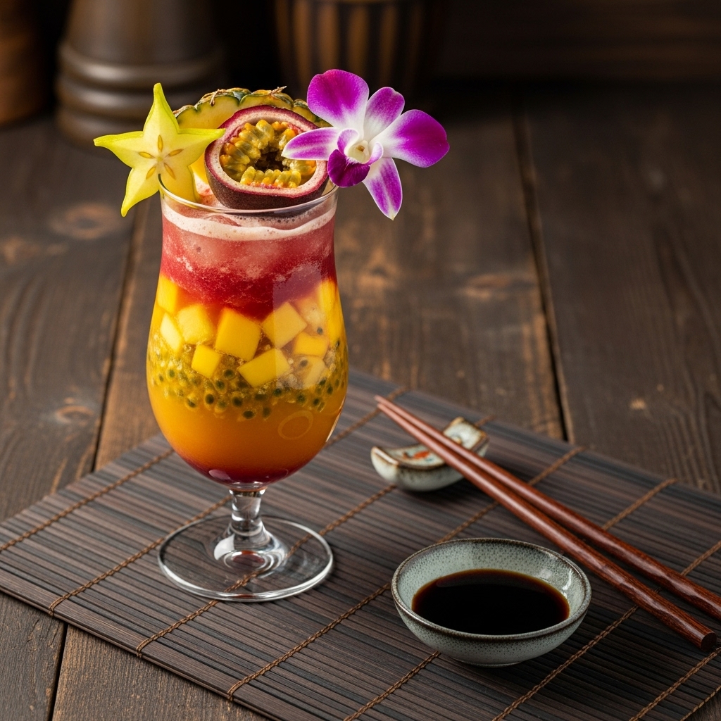 Paradise in a Glass – Hawaiian Paleo Fruit Tropical Mocktail