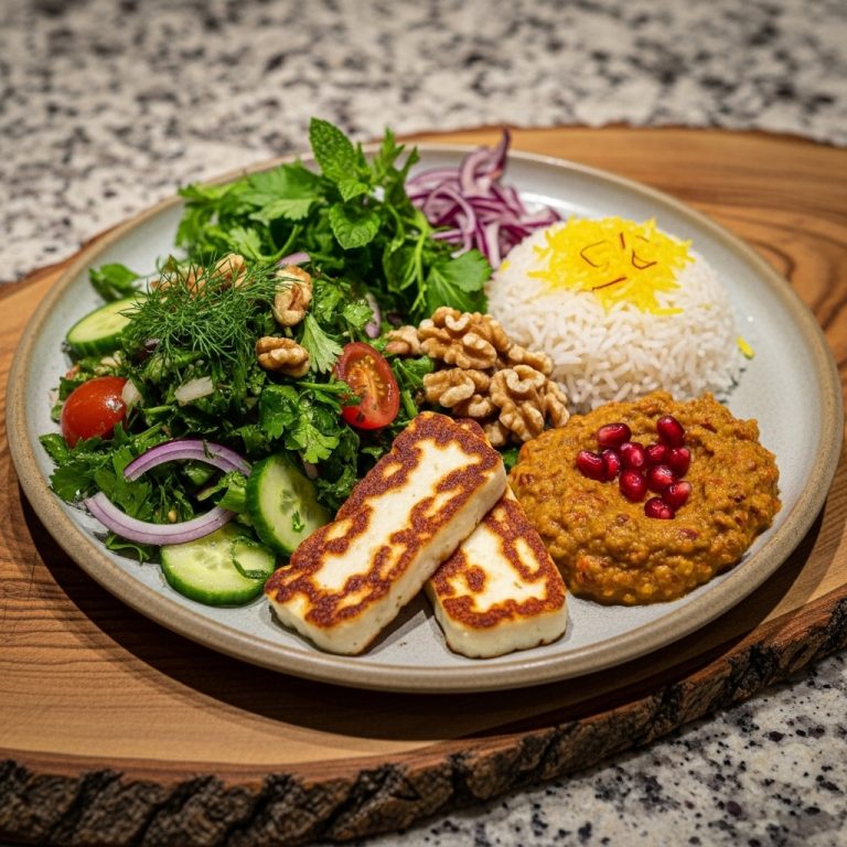Persian Herb Garden Delight: A Vegan Lunch Masterpiece