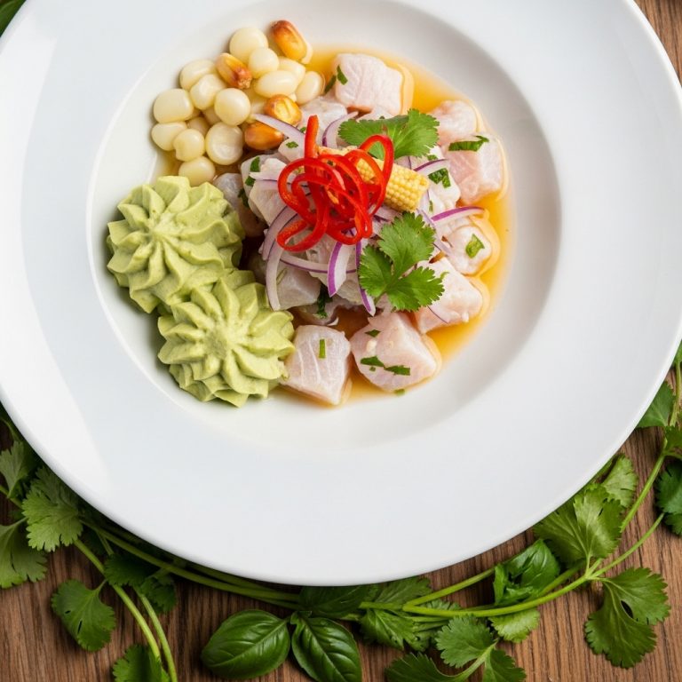 Peruvian Ceviche with Avocado Mousse – Keto-Friendly & Easy to Make!