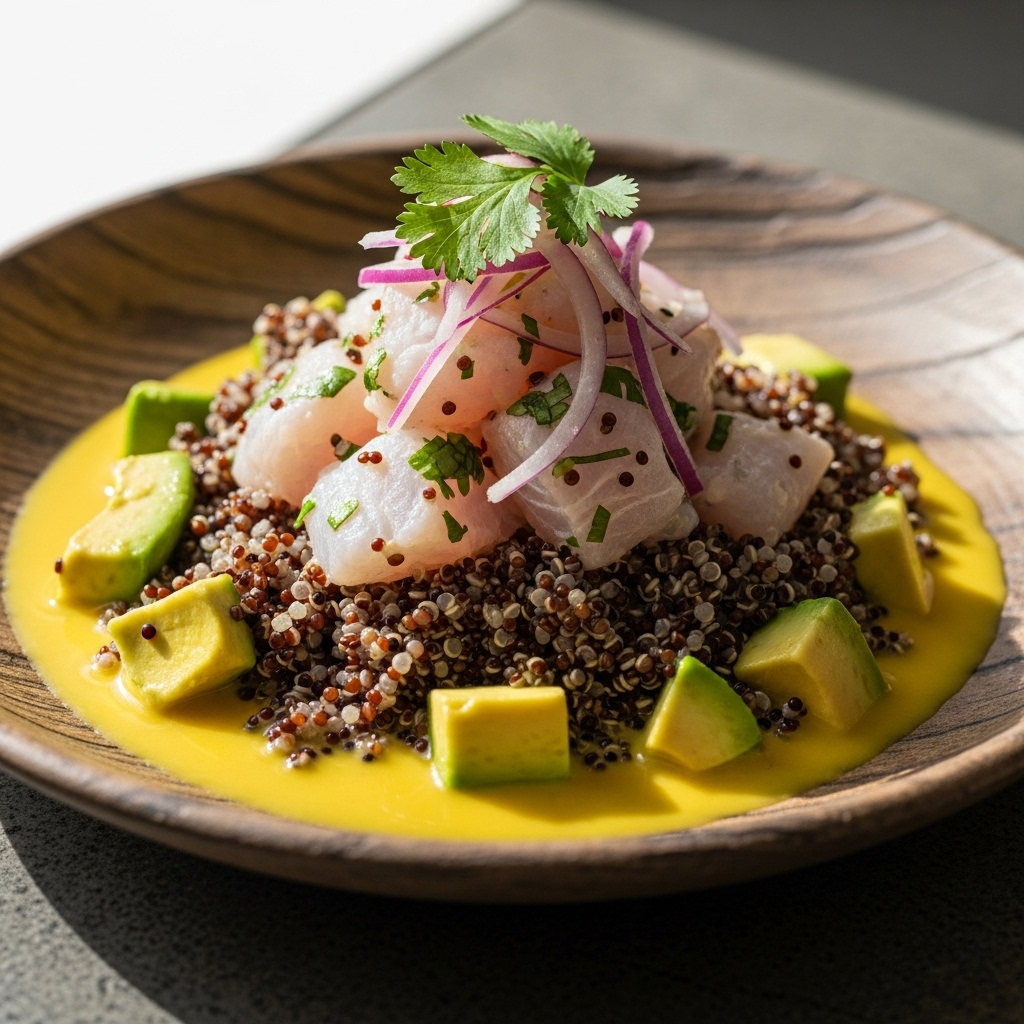 Peruvian Ceviche with Quinoa and Avocado – A Gluten-Free Brunch Delight