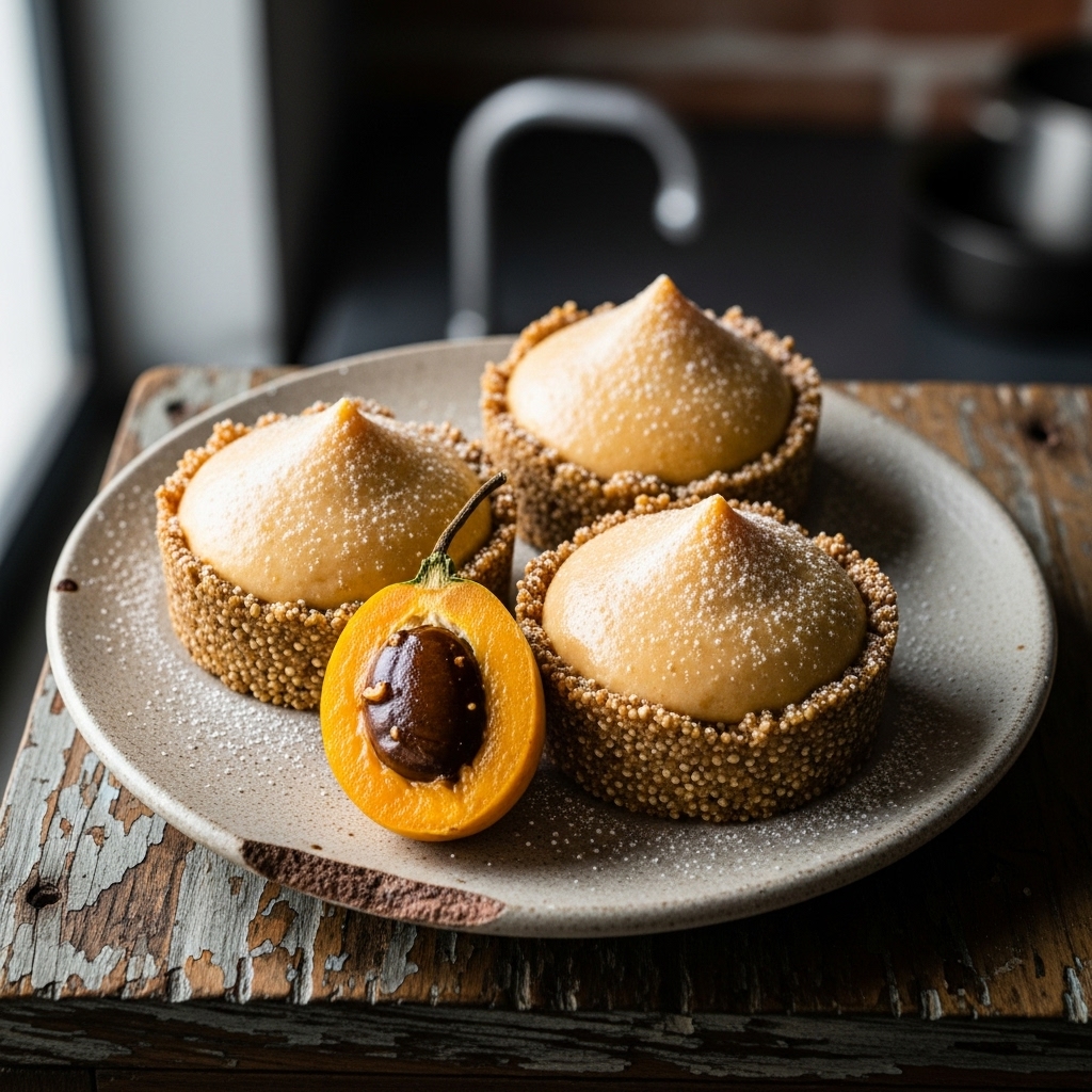 Peruvian Lucuma Mousse Tarts with Quinoa Crust (Gluten-Free) – A Delectable Cinematic Dessert Experience!