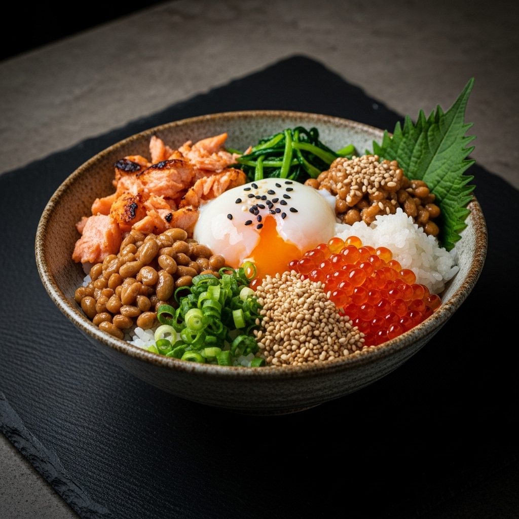 Protein-Packed Japanese Breakfast Bowl