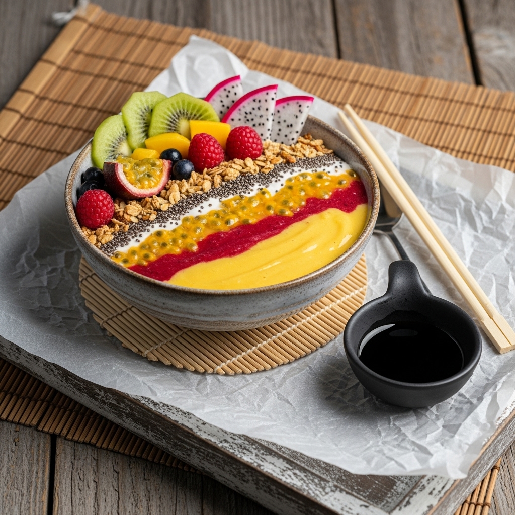 Protein-Packed Japanese Sunrise Smoothie Bowl