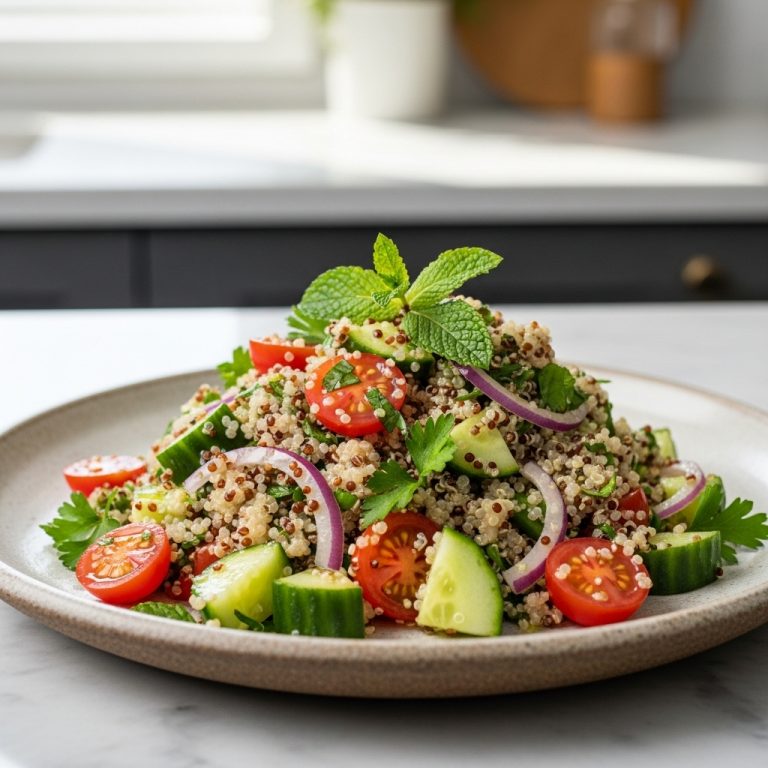 Refreshing Australian Quinoa Salad with Lemon-Herb Dressing