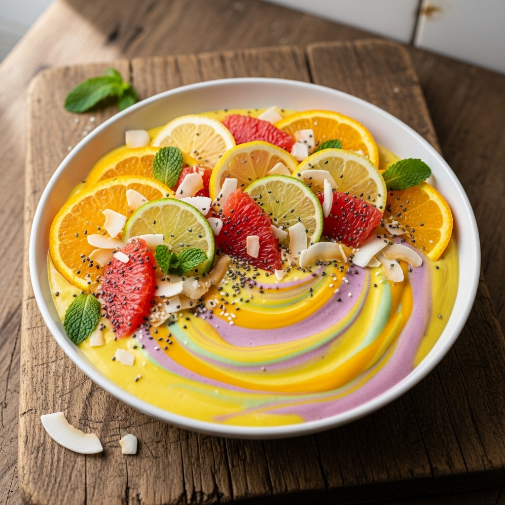 Refreshing Citrus Protein Smoothie Bowl
