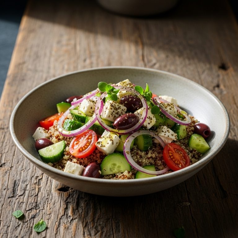Refreshing Greek Salad Quinoa Bowls