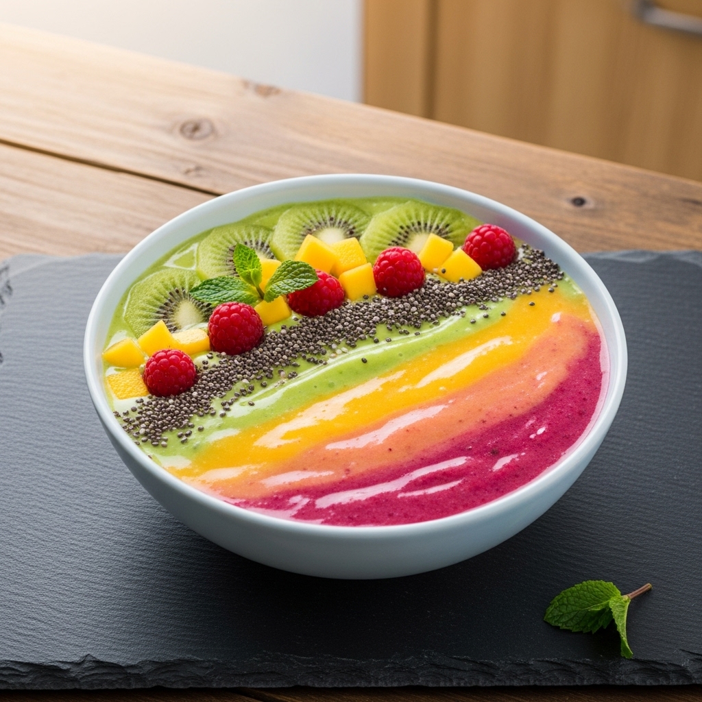 Rejuvenating Australian Sunrise Avocado Smoothie Bowl