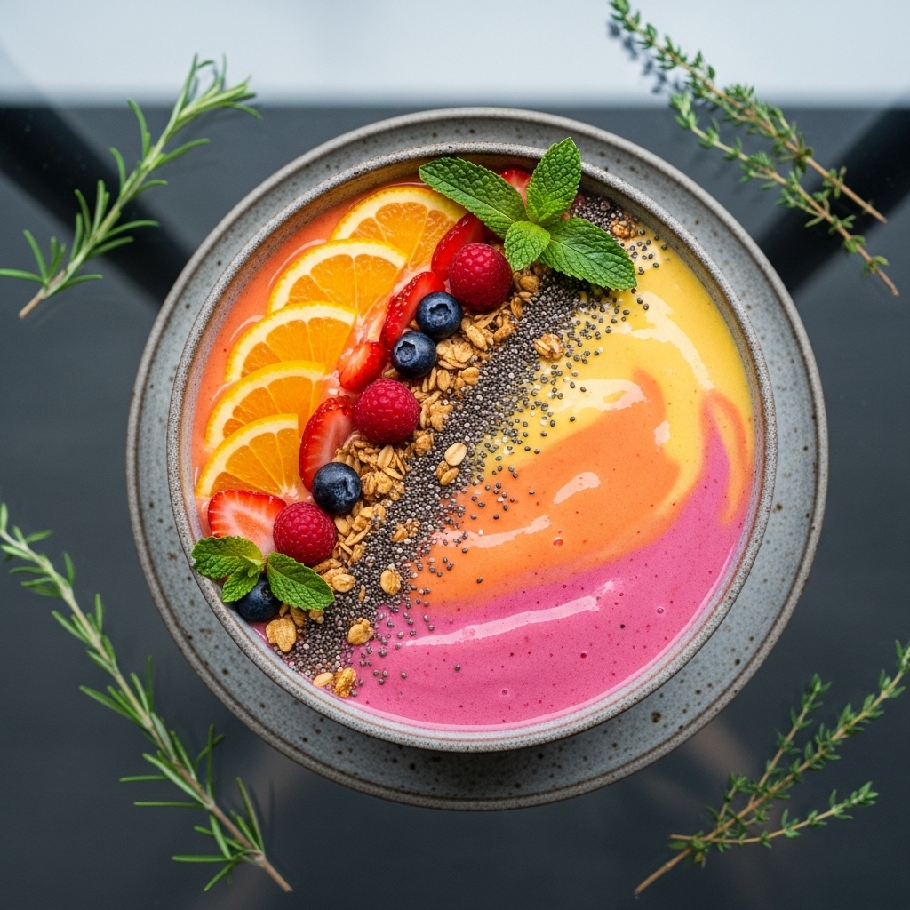 Rejuvenating California Sunrise Smoothie Bowl