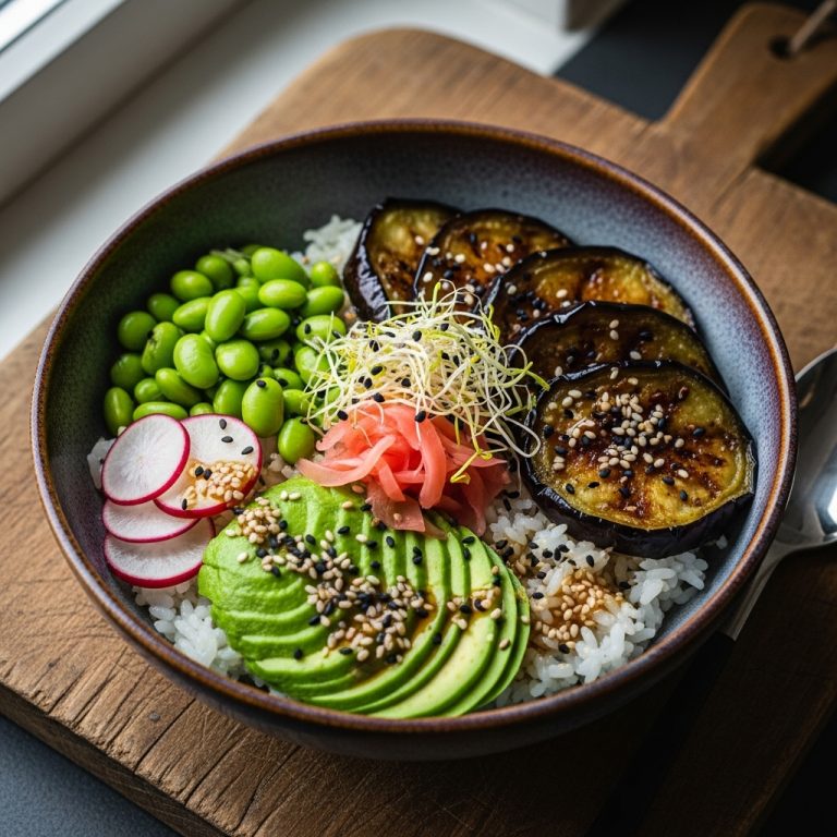 Rejuvenating Japanese Vegetarian Dinner Bowl