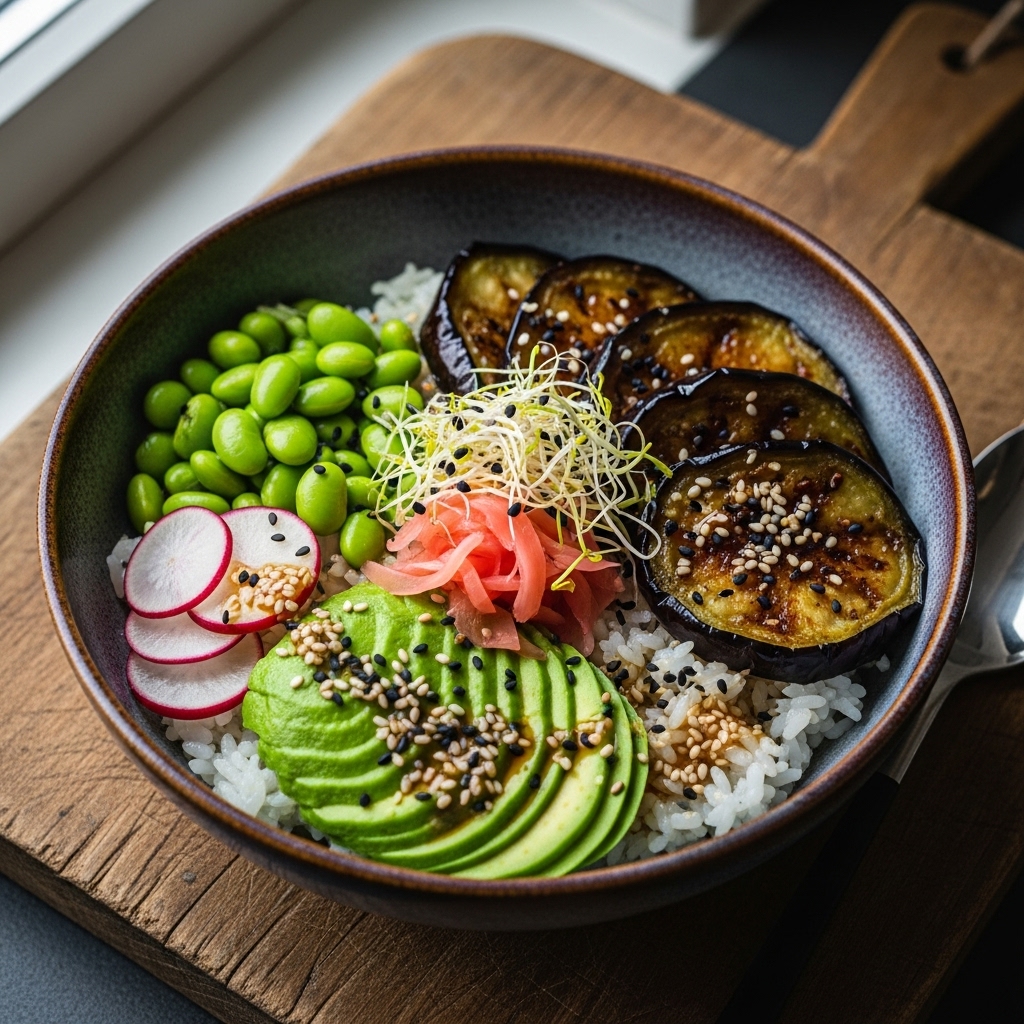 Rejuvenating Japanese Vegetarian Dinner Bowl