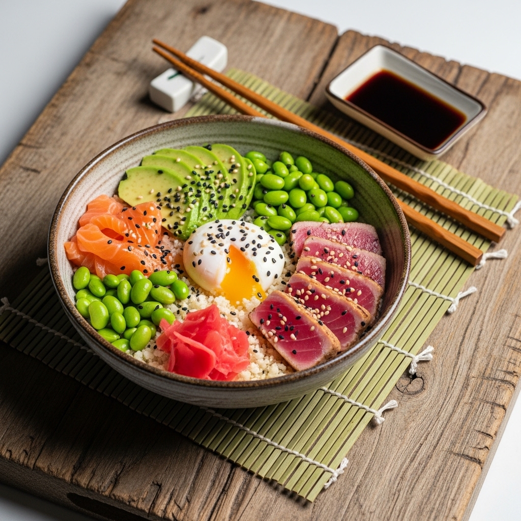 Rejuvenating Keto Japanese Brunch Bowl
