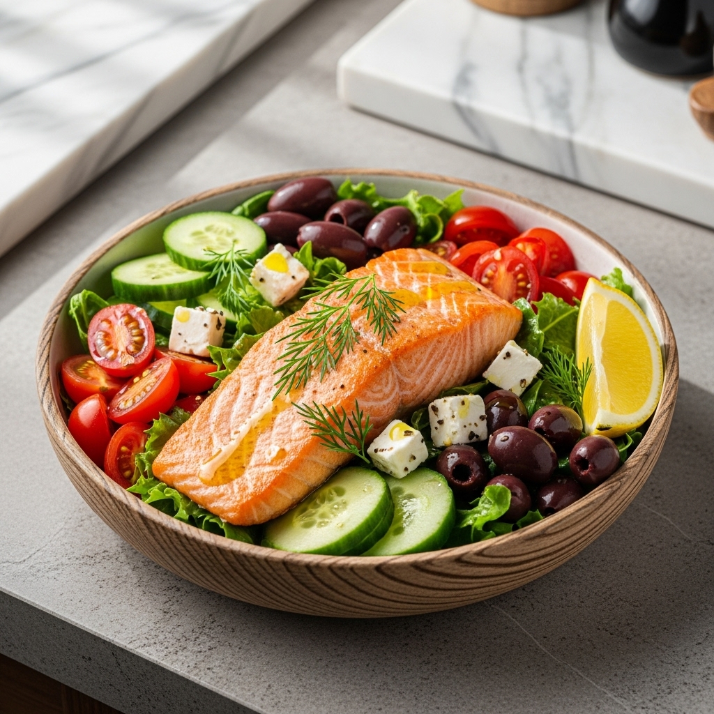 Rejuvenating Mediterranean Salmon Bowl