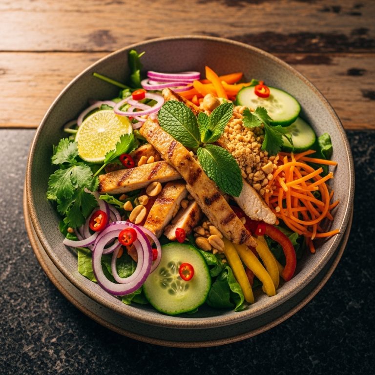 Rejuvenating Thai Chicken Salad Lunch Bowl