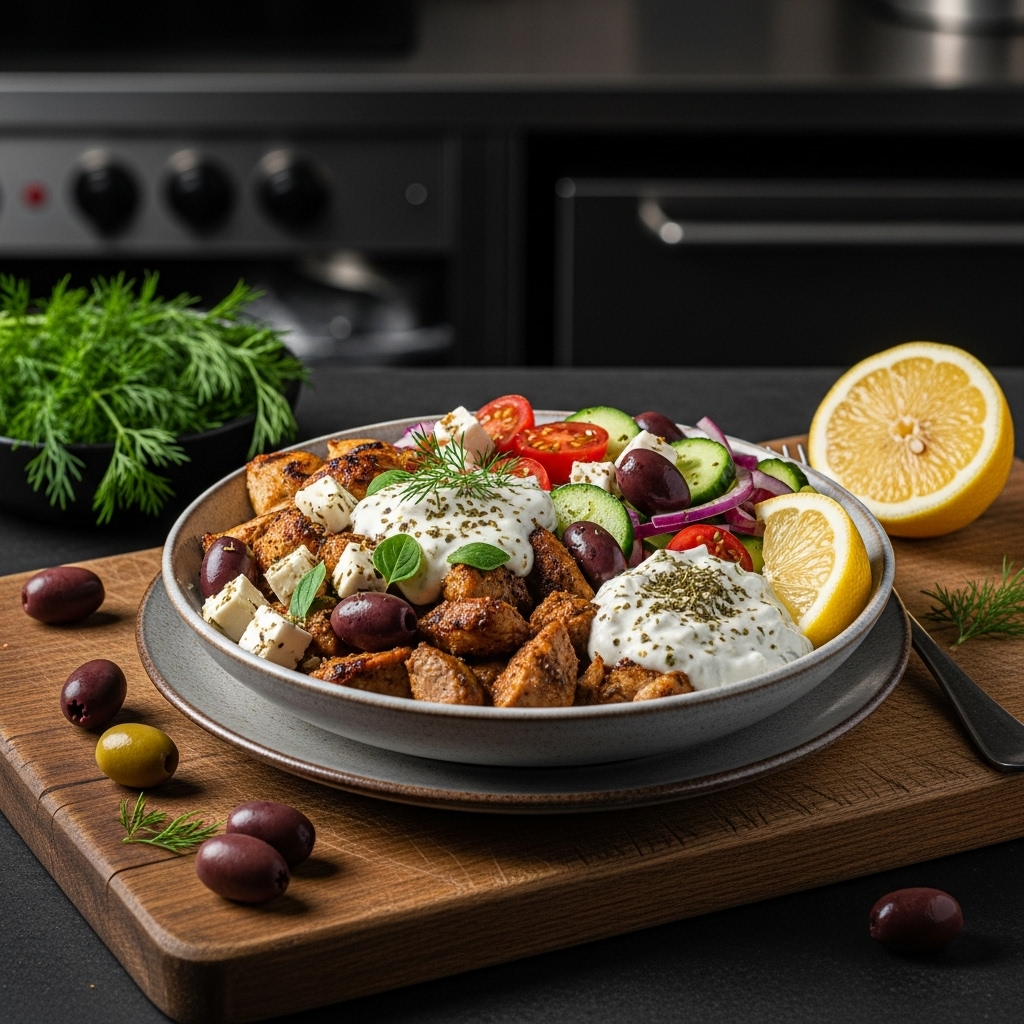 Revitalizing Greek Bowl – A Low-Carb Energy Booster