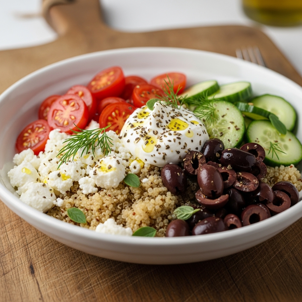 Revitalizing Greek Brunch Bowl