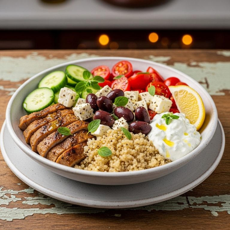 Revitalizing Greek Lunch Bowl