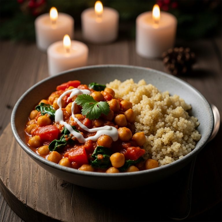 Revitalizing Indian Chickpea Curry with Quinoa