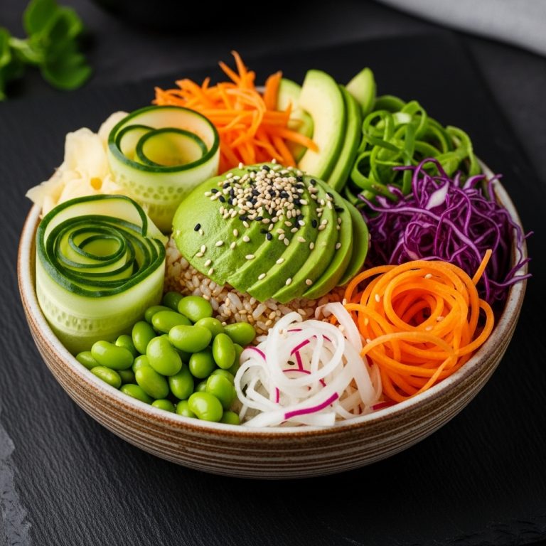 Revitalizing Japanese Veggie Sushi Bowl